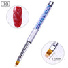 NICOLE DIARY UV Gel Brush Liner Painting Pen Acrylic Drawing Brush for Nails Gradient Rhinestone Handle Manicure Nail Art Tool