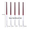 NICOLE DIARY UV Gel Brush Liner Painting Pen Acrylic Drawing Brush for Nails Gradient Rhinestone Handle Manicure Nail Art Tool