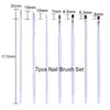 NICOLE DIARY UV Gel Brush Liner Painting Pen Acrylic Drawing Brush for Nails Gradient Rhinestone Handle Manicure Nail Art Tool