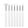 ROHWXY Nail Brush For Manicure Gel Brush For Nail Art 15Pcs/Set Ombre Brush For Gradient For Gel Nail Polish Painting Drawing